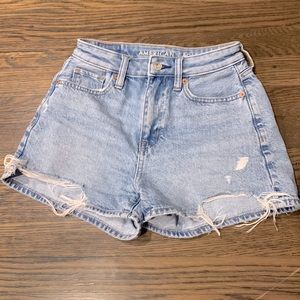 American Eagle Denim Mom Shorts 000